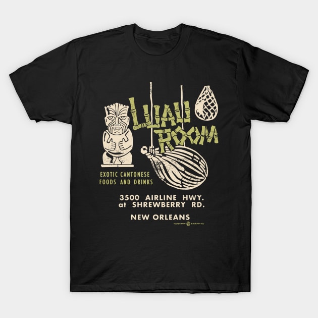 Vintage Luau Room Tiki Bar New Orleans T-Shirt by StudioPM71